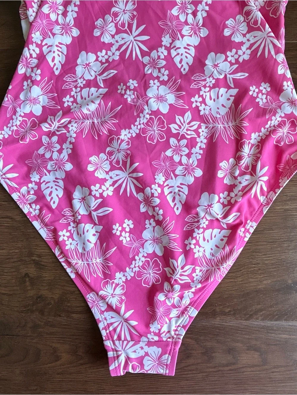 Roxy Hello Aloha Peek a Boo Mod One Piece Swimsuit L